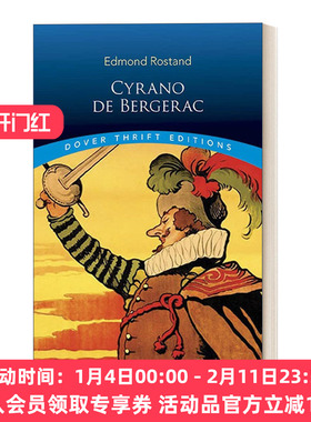大鼻子情圣 英文原版 Cyrano de Bergerac 法国经典戏剧 Dover Thrift Editions 英文版 进口英语原版书籍