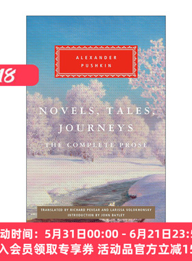 英文原版 Novels Tales Journeys Everyman's Library Classics 小说 故事 旅程 Alexander Pushkin普希金完整散文集 人人图书馆