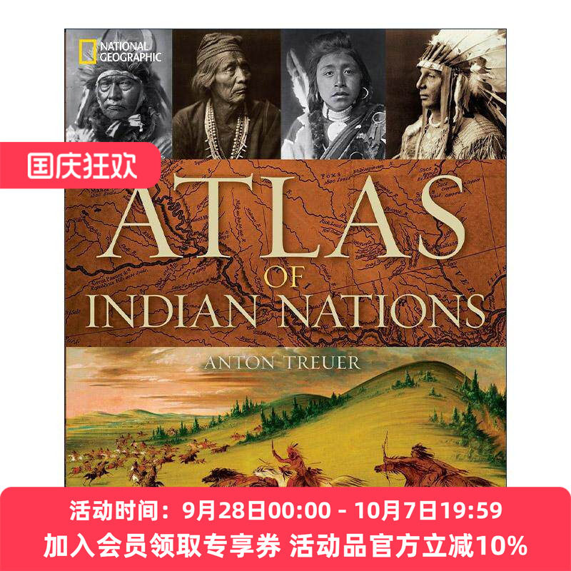 英文原版 Atlas of Indian Nations 印第安民族地图集 原住民历史与文化指南 美国国家地理 精装 英文版 进口英语原版书籍