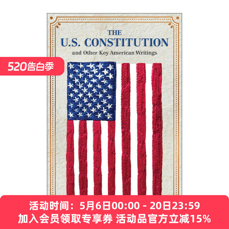 英文原版 The U.S.Constitution and Other Key American Writings 美国宪法及其他重要著作 软精装皮质封面词云经典 进口英语书籍