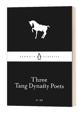 英文原版Three Tang Dynasty Poets 王维李白杜甫诗选 企鹅小黑书 英文版 进口英语原版书籍