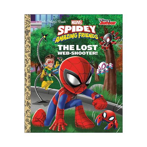英文原版 The Lost Web-Shooter Marvel Spidey and His Amazing Friends Little Golden Book失落的射手漫威蜘蛛侠和他的神奇朋友