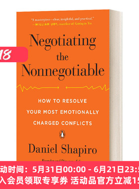 英文原版 Negotiating the Nonnegotiable 不妥协的谈判 哈佛大学经典谈判心理课 英文版 进口英语原版书籍