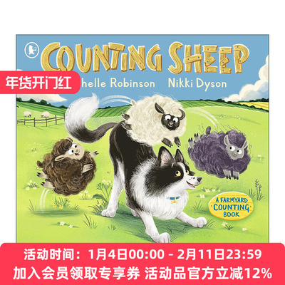 英文原版 Counting Sheep A Farmyard Counting Book 数绵羊 儿童启蒙认知早教绘本 如何给一只猛犸象洗澡作者Michelle Robinson