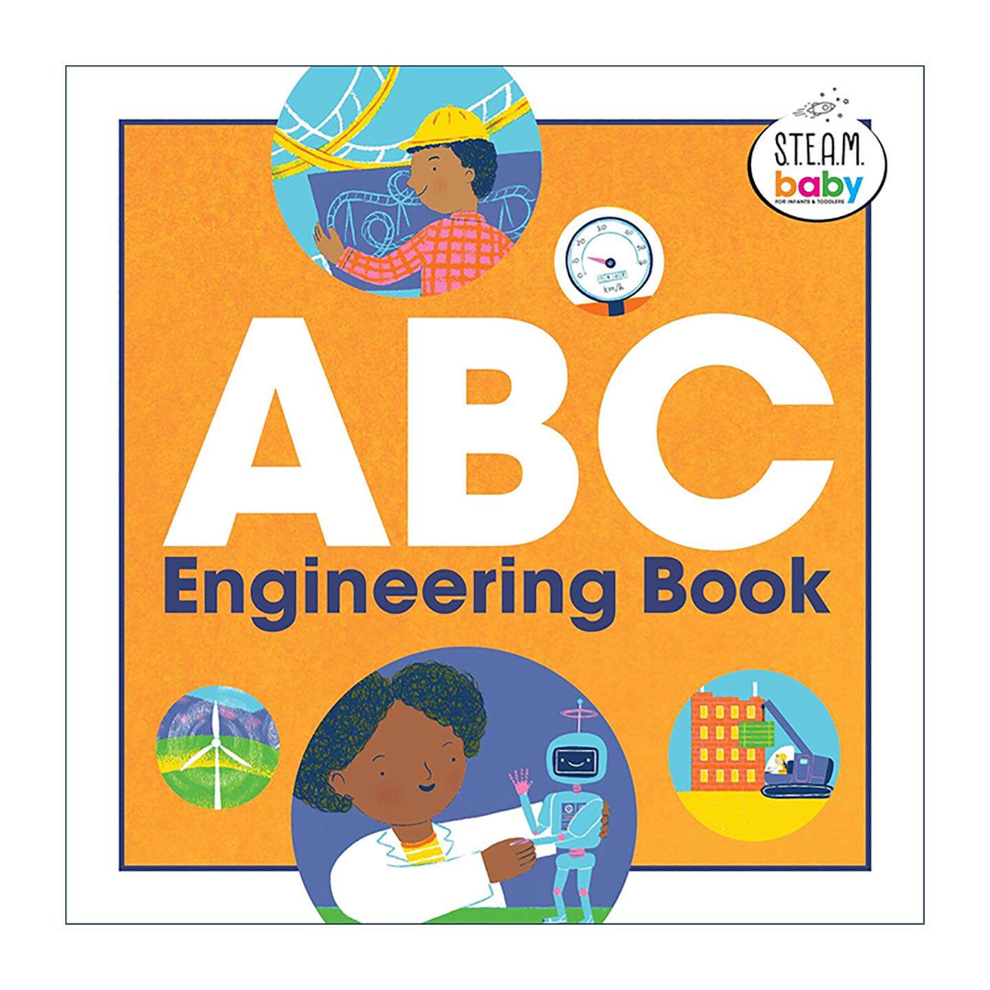 英文原版 ABC Engineering Book STEAM Baby for Infants and Toddlers 工程 幼儿儿童启蒙认知绘本 英文版 进口英语原版书籍