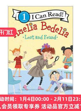英文原版 Amelia Bedelia Lost and Found 阿米莉亚失物招领 糊涂女佣 I Can Read level 1分级读物 英文版 进口英语原版书籍