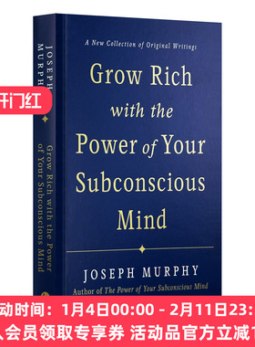 英文原版 Grow Rich with the Power of Your Subconscious Mind 通过你潜意识的力量致富 精装 Joseph Murphy 进口英语原版书籍