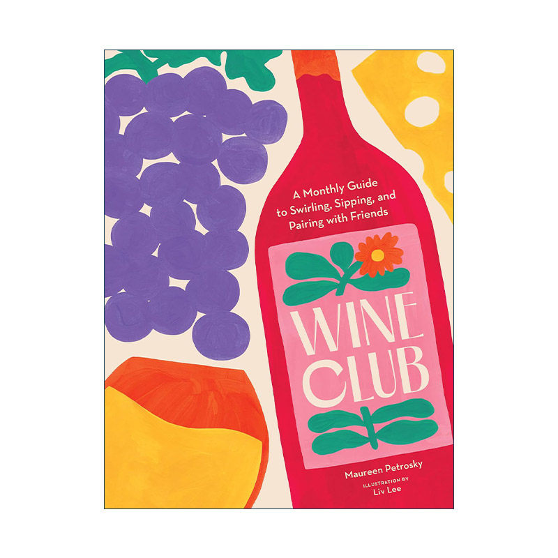英文原版 Wine Club 葡萄酒知识指南 精装插画版 英文版 进口英语原版书籍