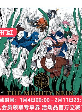 关键角色  英文原版 Critical Role The Mighty Nein Coloring Book 强力内恩涂色书 Dark Horse漫画 英文版 进口英语原版书籍