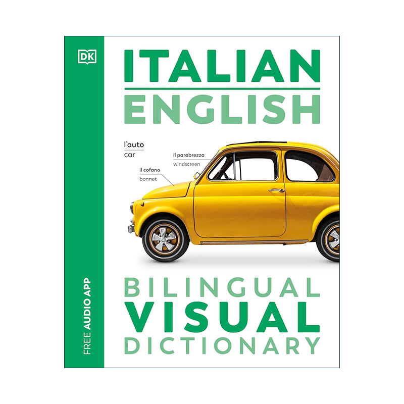 原版 Italian English Bilingual Visual Dictionary DK图解意大利语英语双语词典 附APP音频 进口原版书籍