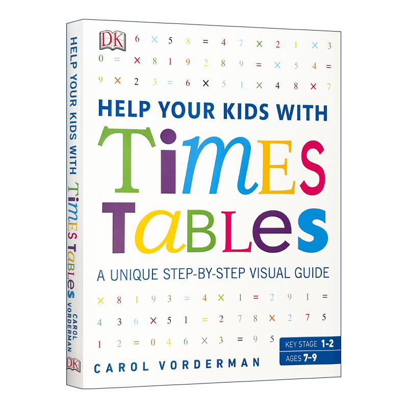 帮助你的孩子学习乘法 英文原版 DK Help Your Kids With Times Tables 数学科学英语 家庭儿童教辅书籍 英文版进口原版工具书