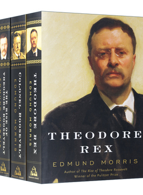英文原版 Edmund Morris's Theodore Roosevelt Trilogy Bundle 西奥多 罗斯福三部曲 精装 英文版 进口英语原版书籍