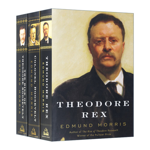 英文原版 西奥多 罗斯福三部曲 精装 Edmund Morris's Theodore Roosevelt Trilogy Bundle 英文版 进口英语原版书籍