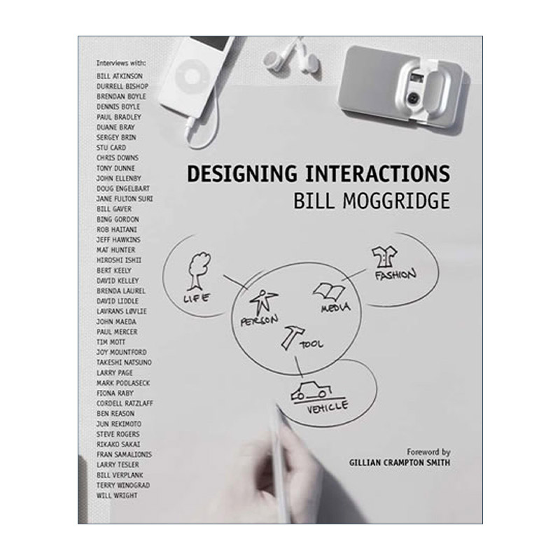 关键设计报告 英文原版 Designing Interactions The MIT Press 改变过去影响未来的交互设计法则 Bill Moggridge 精装 进口书籍
