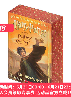 英文原版 Harry Potter and The Deathly Hallows 哈利波特与死亡圣器 彩边版 英文版 进口英语原版书籍