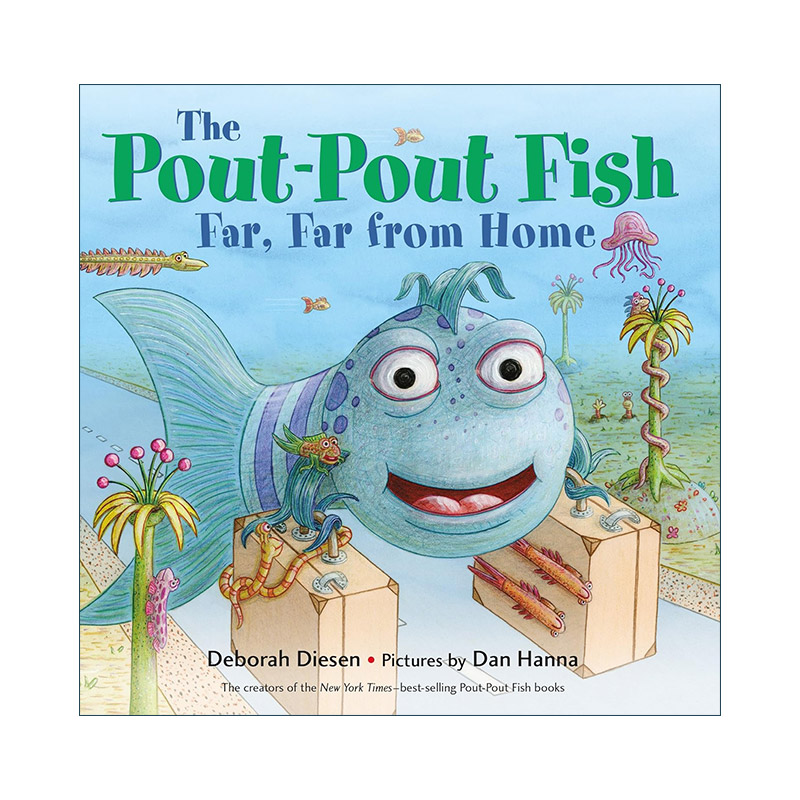 英文原版 The Pout-Pout Fish Far Far from Home 远离家乡的噘嘴鱼 纸板书 英文版 进口英语原版书籍