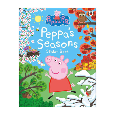 英文原版 Peppa Pig Peppa's Seasons Sticker Book 小猪佩奇的四季 儿童趣味贴纸书 英文版 进口英语原版书籍