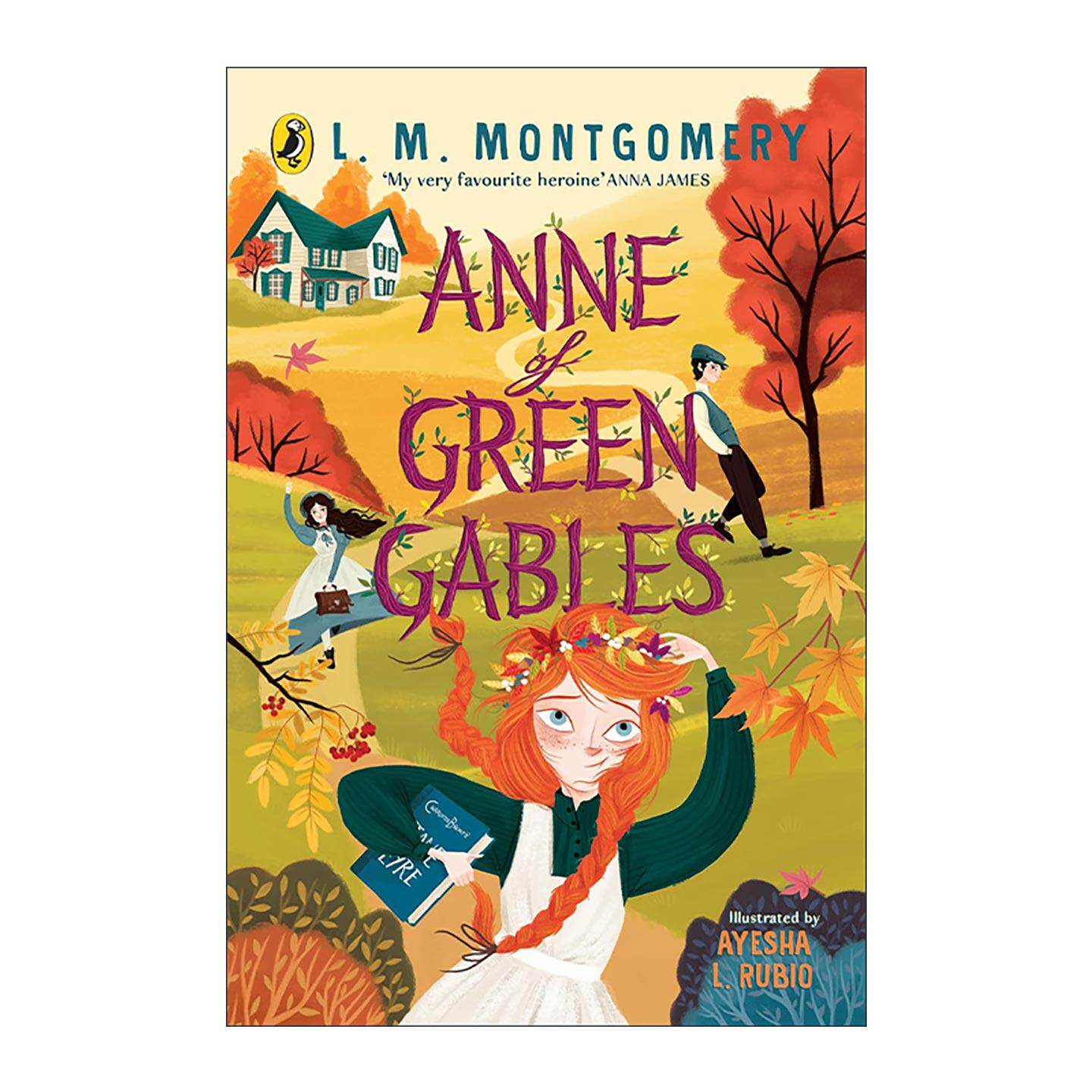 英文原版 Anne of Green Gables 绿山墙的安妮 Puffin海雀经典插画版 英文版 进口英语原版书籍