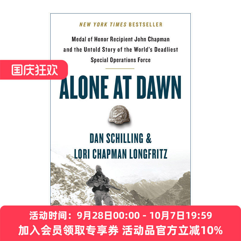 英文原版 Alone at Dawn 独自在黎明 荣誉勋章获得者约翰查普曼和世界上致命的特种部队不为人知的故事 英文版 进口英语原版书籍