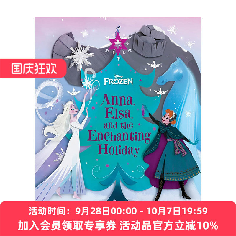 安娜 艾莎和迷人的假期 英文原版 Frozen Anna Elsa and the Enchanting Holiday 冰雪奇缘 儿童迪士尼精装绘本 进口英语原版书籍