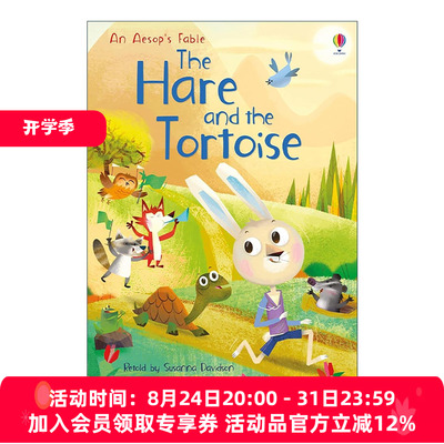 英文原版 Usborne First Reading Level Four The Hare and the Tortoise 尤斯伯恩儿童经典文学 龟兔赛跑 精装 进口英语原版书籍