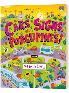 英文原版绘本 Cars Signs And Porcupines 汽车和标志 精装 英文版 进口英语原版书籍