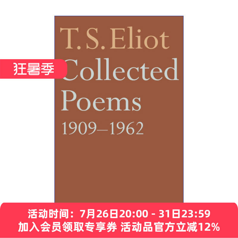 英文原版 Collected Poems 1909-1962 T.S.艾略特诗集 英文版 进口英语原版书籍
