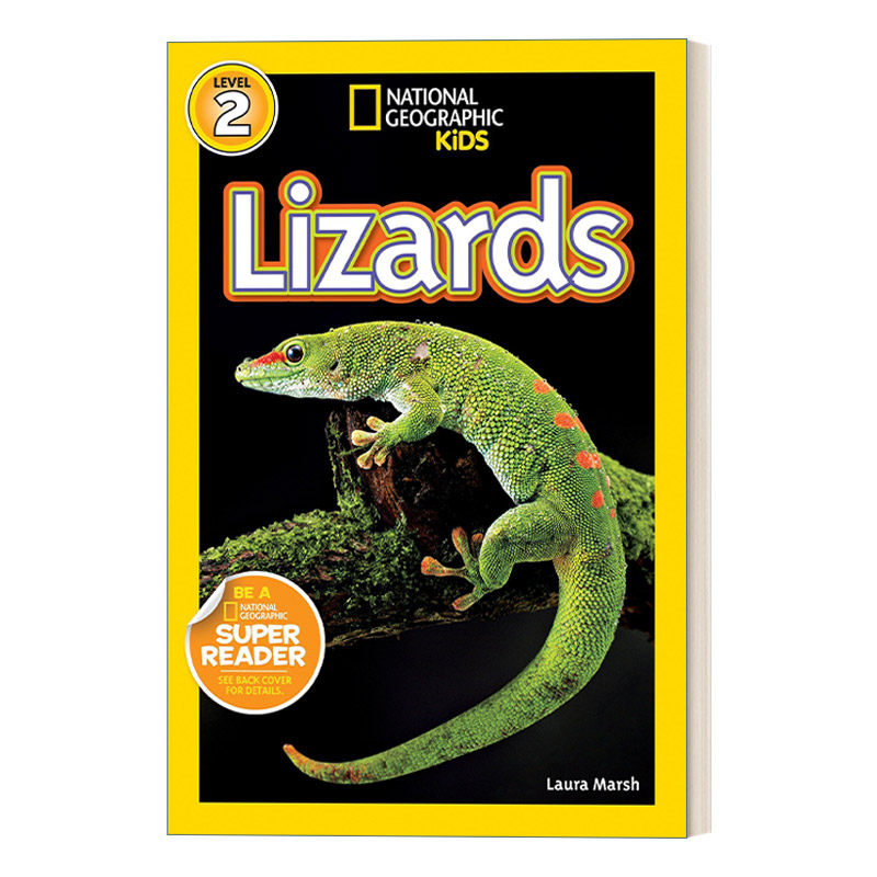l2 lizards 国家地理儿童分级读物第2级 蜥蜴 英文版 进口英语原版