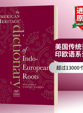 华研原版 美国传统词典 印欧语系词源 英文原版 The American Heritage Dictionary of Indo-European Roots 英文版进口英语书籍