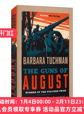 华研原版 英文原版 The Guns of August 八月炮火 巴巴拉·W·塔奇曼 普利策奖 英文版 进口英语原版书籍