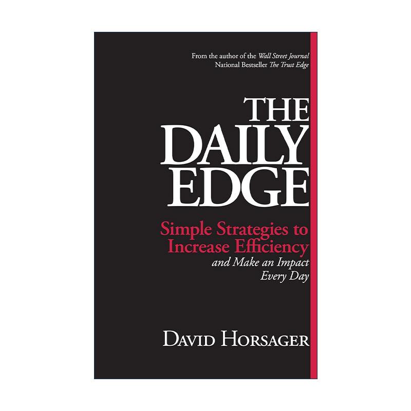 英文原版 The Daily Edge 每日优势 提高效率和每日有成效的简单策略 精装 David Horsager 英文版 进口英语原版书籍