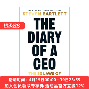 英文原版 The Diary of a CEO  CEO日记 史蒂文·巴特利特的33条商业与生活法则 英文版 进口英语原版书籍