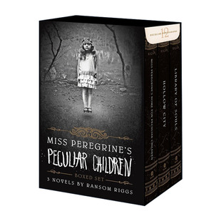 收藏版 英文版 含12张精美相片 佩小姐 英文原版 怪屋女孩 套装 奇幻城堡 Miss Boxed Peregrine Riggs Ransom Set 3本精装