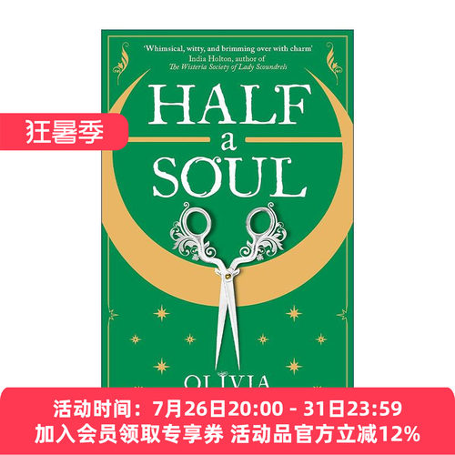 英文原版 Half a Soul 半个灵魂 历史奇幻浪漫言情小说 Regency Faerie Tales 系列1 英文版 进口英语原版书籍