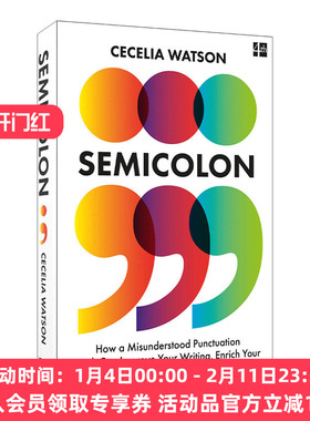 英文原版 Semicolon 分号 被误解的标点符号如何提升你的写作 英文版 进口英语原版书籍