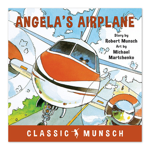 语言学习阅读兴趣培养书 书籍 绘本 Airplane 英文版 英文原版 Angela 进口原版 蒙施爷爷讲故事 儿童英语故事图画书 安吉拉开飞机