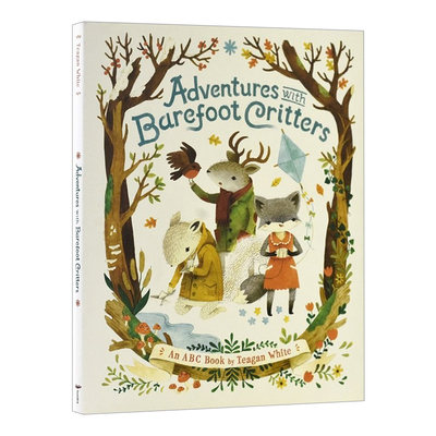 我们爱四季 英文原版 Adventures Barefoot Critters ABC 精装绘本 画风清新 学习26个字母 亲子读物 英文版 进口英语原版书籍