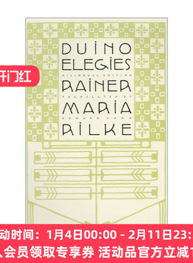英文原版 Duino Elegies A Bilingual Edition 里尔克 杜伊诺哀歌  双语版  德语-英语 英文版 进口英语原版书籍