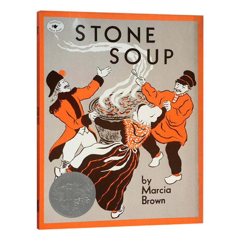 石头汤 英文原版绘本 stone soup 凯迪克银奖 儿童英语启蒙图画书