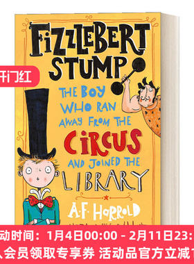 英文原版 Fizzlebert Stump 费兹伯特 斯顿普1 从马戏团跑到图书馆的男孩 青少年冒险小说 英文版 进口英语原版书籍