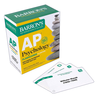 巴朗AP心理学闪卡 英文原版 Barron's AP Psychology Flashcards 第5版 英文版 进口英语原版书籍