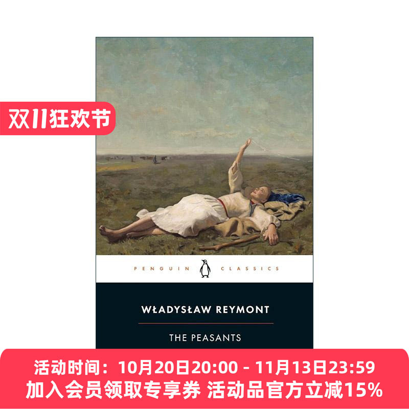英文原版 The Peasants 农民 波兰农民的抗争史诗 弗拉迪斯拉夫·莱蒙特 企鹅黑经典 英文版 进口英语原版书籍