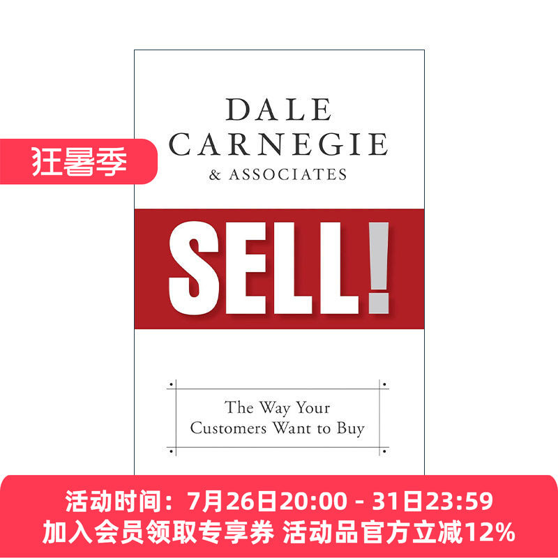 英文原版 Sell 销售培训指南 真实案例研究 沟通技巧 人性的弱点作者戴尔·卡耐基Dale Carnegie 英文版 进口英语原版书籍