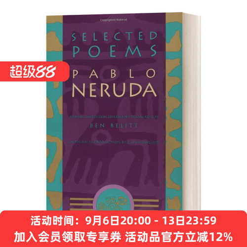 英文原版 Selected Poems Pablo Neruda 诗选 巴勃罗 聂鲁达 英文版 进口英语原版书籍