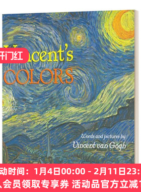 梵高的颜色 英文原版绘本 Vincent's Colors 精装 儿童艺术启蒙 博物馆收藏艺术作品 英文版 进口英语原版书籍