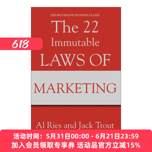 英文原版 The 22 Immutable Laws Of Marketing 22条商规 艾?里斯  杰克?特劳特 英文版 进口英语原版书籍