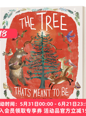 那棵命中注定的树 英文原版绘本 The Tree That's Meant to Be 儿童圣诞主题精装绘本 脚下的世界作者Yuval Zommer 进口英语书籍