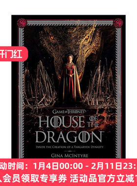 权力的游戏前传  英文原版 Game of Thrones: House the Dragon 龙之家族 坦格利安王朝的创建 创作幕后设定集 精装 进口书籍