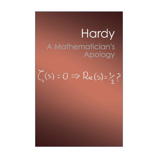 一个数学家的辩白  英文原版 A Mathematician's Apology 戈弗雷?哈代 剑桥Canto经典系列 英文版 进口英语原版书籍
