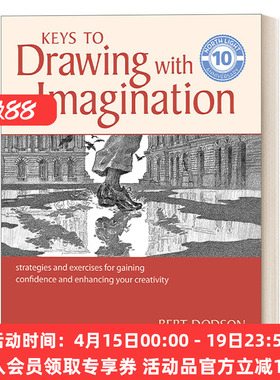 英文原版 Keys to Drawing With Imagination 想象力素描的诀窍 获得自信和增强创造力的策略和练习 绘画技巧 B Dodson 进口书籍
